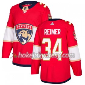 Pánské Hokejový Dres Florida Panthers James Reimer 34 Červená 2017-2018 Adidas Authentic